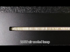 200W 공기로 냉각 된 경화 시스템 사용의 효과