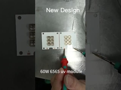 UV LED 모듈 60W 램프 구슬 쿼츠 렌즈 365nm ~ 405nm LED UV 경화